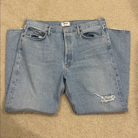 AGOLDE 90's Mid Rise Loose Fit in Captured - Picture 3 of 8